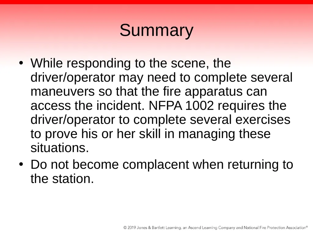 Chapter 9: Driving Fire Apparatus Knowledge - slide 54 of 55