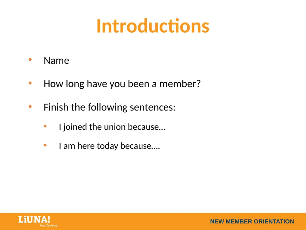 Introductions Name How long have you been a - slide 2 of 17