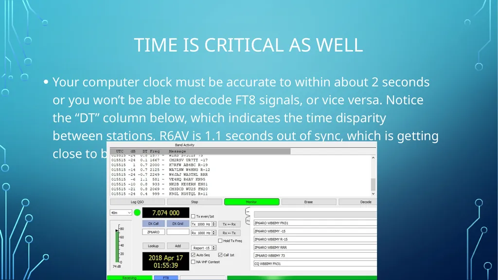 Getting Started on FT8 By Steve Ford, WB8IMY QST - slide 9 of 15