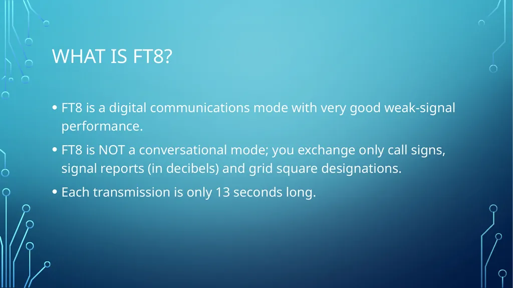 Getting Started on FT8 By Steve Ford, WB8IMY QST - slide 2 of 15