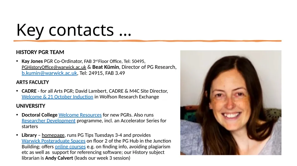 PGR Induction Beat Kümin Director of PG Research - slide 3 of 20