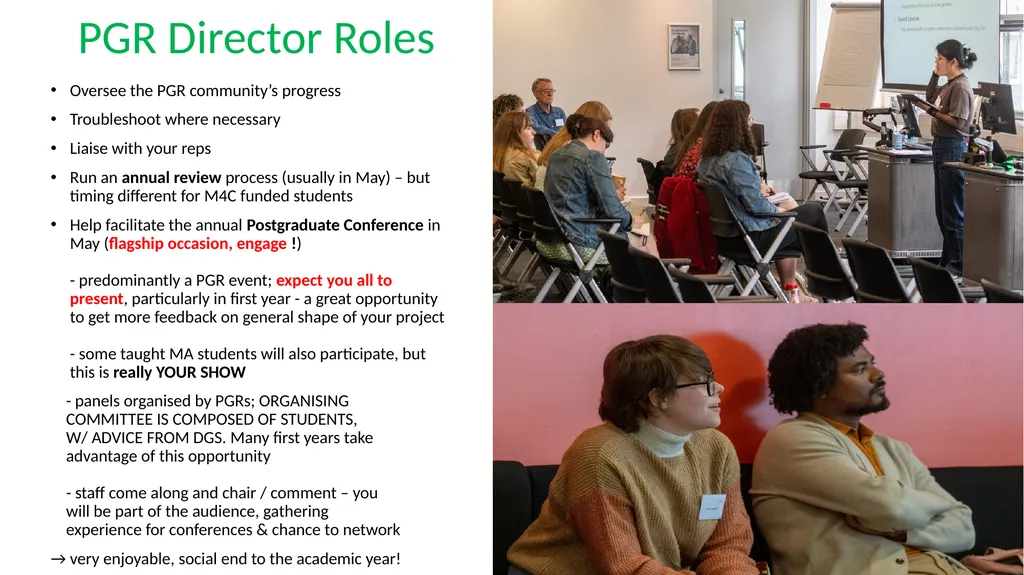 PGR Induction Beat Kümin Director of PG Research - slide 15 of 20