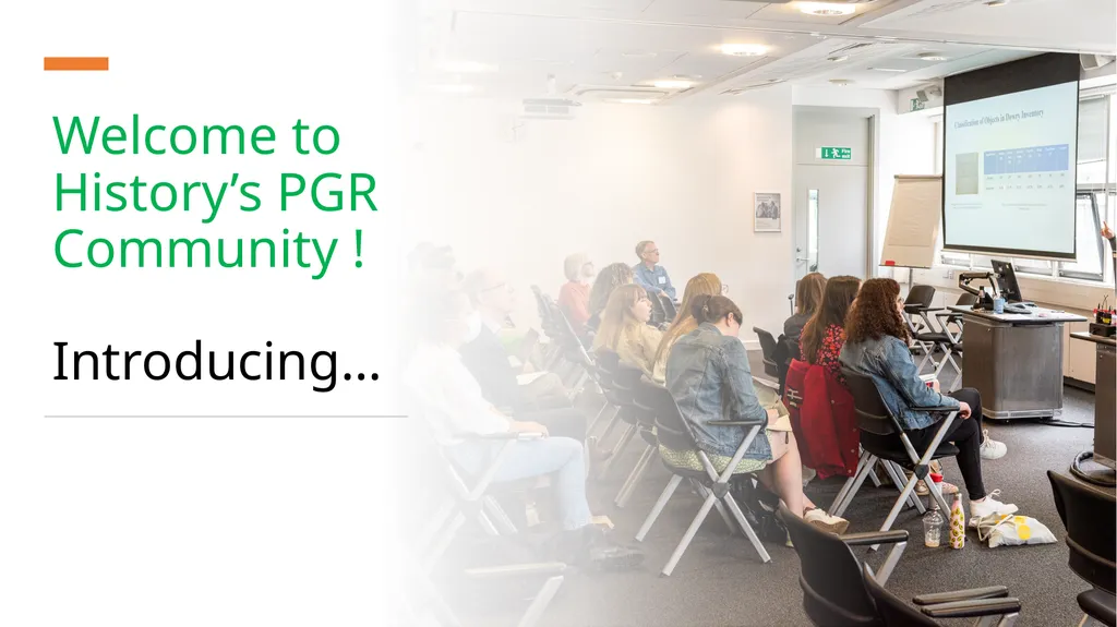 PGR Induction Beat Kümin Director of PG Research - slide 2 of 20