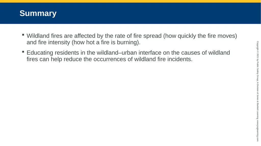 CHAPTER 17 Wildland Fires Objectives Describe what - slide 22 of 30