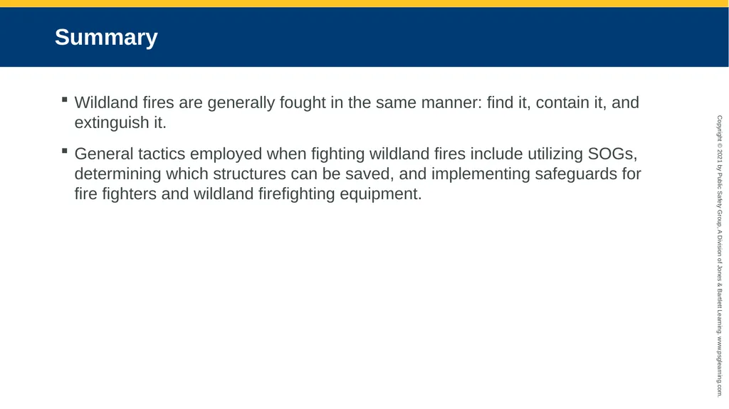 CHAPTER 17 Wildland Fires Objectives Describe what - slide 30 of 30