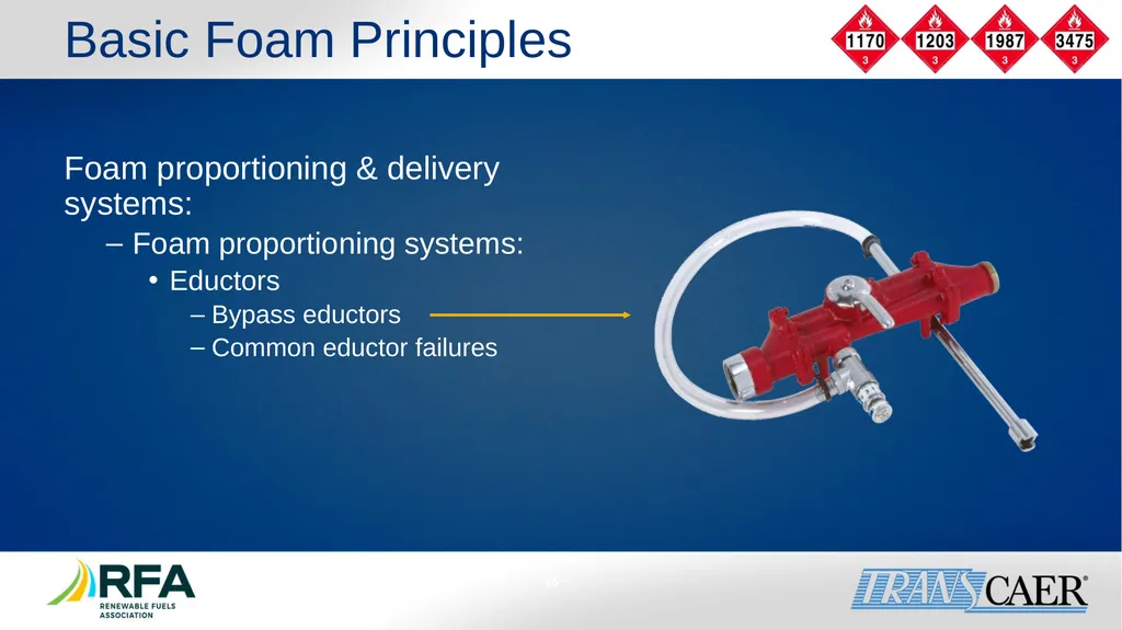 Module 6: Fire Fighting Foam Principles Objective - slide 16 of 39
