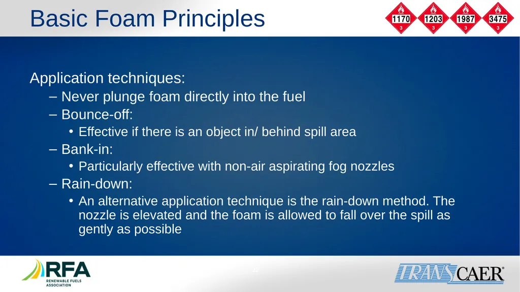 Module 6: Fire Fighting Foam Principles Objective - slide 22 of 39
