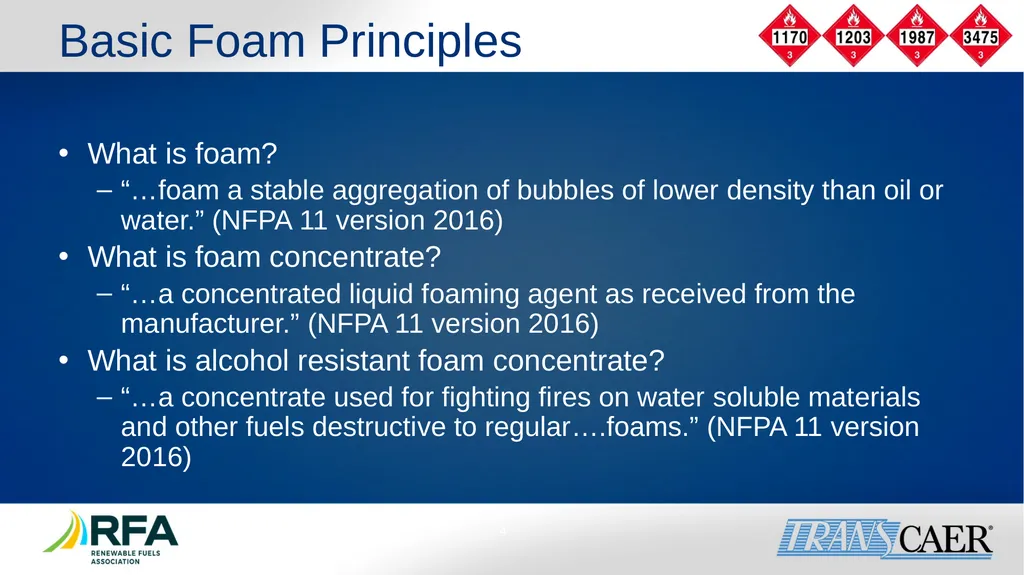 Module 6: Fire Fighting Foam Principles Objective - slide 4 of 39