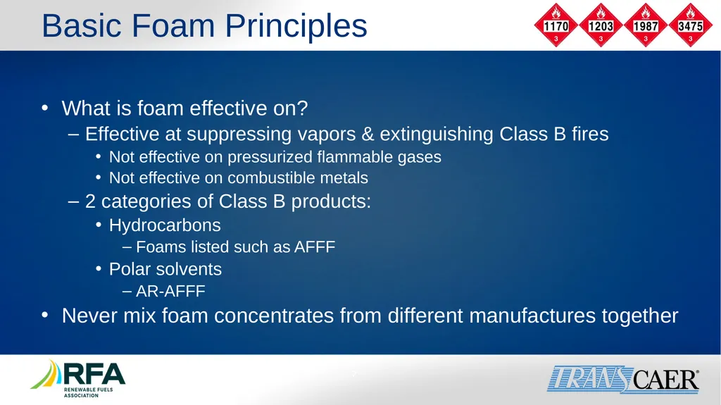 Module 6: Fire Fighting Foam Principles Objective - slide 7 of 39