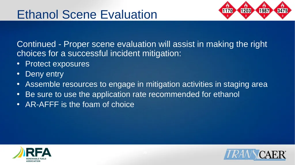 Module 6: Fire Fighting Foam Principles Objective - slide 30 of 39