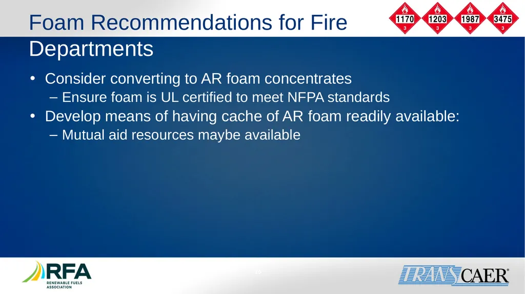 Module 6: Fire Fighting Foam Principles Objective - slide 26 of 39