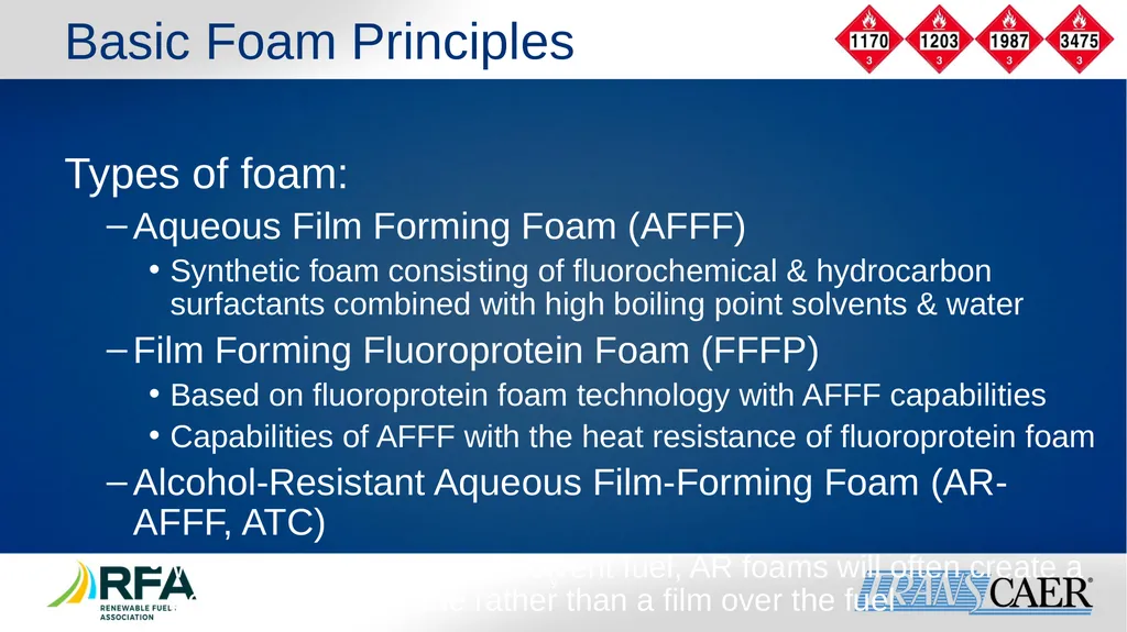 Module 6: Fire Fighting Foam Principles Objective - slide 9 of 39