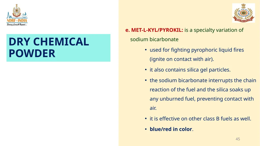 1 FIRE FIGHTING OBJECTIVE Upon completion of this - slide 45 of 71
