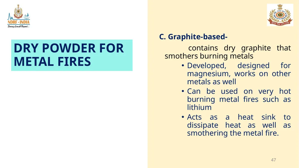 1 FIRE FIGHTING OBJECTIVE Upon completion of this - slide 47 of 71