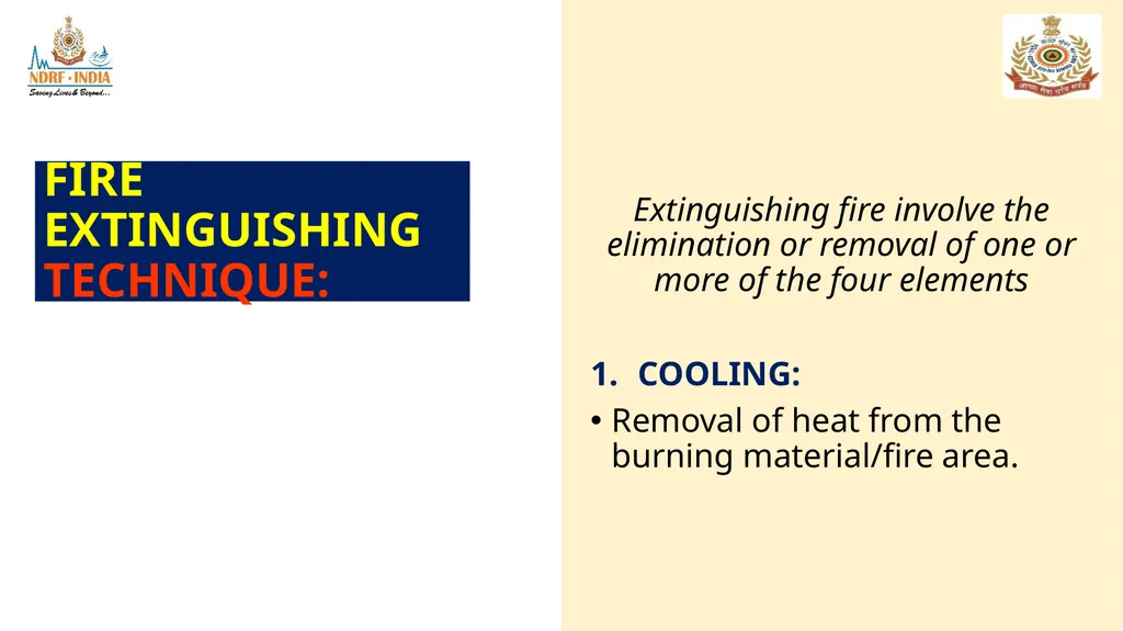 1 FIRE FIGHTING OBJECTIVE Upon completion of this - slide 8 of 71