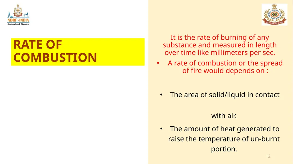 1 FIRE FIGHTING OBJECTIVE Upon completion of this - slide 12 of 71