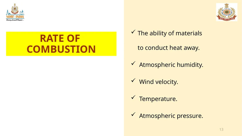 1 FIRE FIGHTING OBJECTIVE Upon completion of this - slide 13 of 71