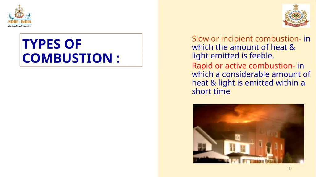 1 FIRE FIGHTING OBJECTIVE Upon completion of this - slide 10 of 71