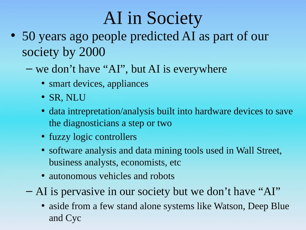 AI Redefined Given what we have studied in this - slide 12 of 17