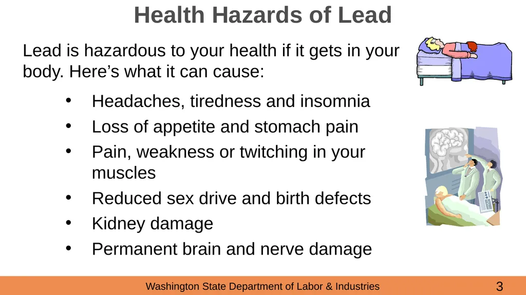 Lead in Construction Training on the hazards of - slide 3 of 43