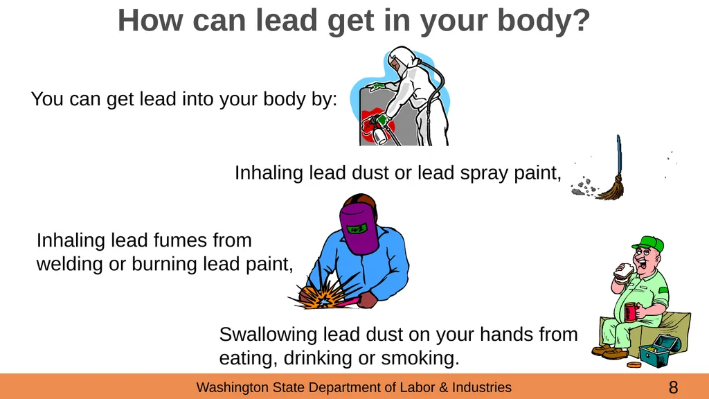 Lead in Construction Training on the hazards of - slide 8 of 43