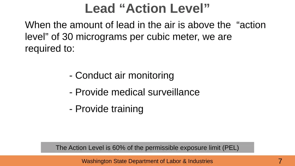 Lead in Construction Training on the hazards of - slide 7 of 43