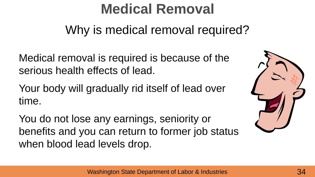 Lead in Construction Training on the hazards of - slide 34 of 43
