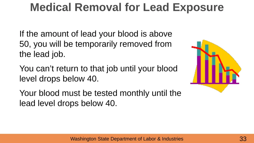 Lead in Construction Training on the hazards of - slide 33 of 43