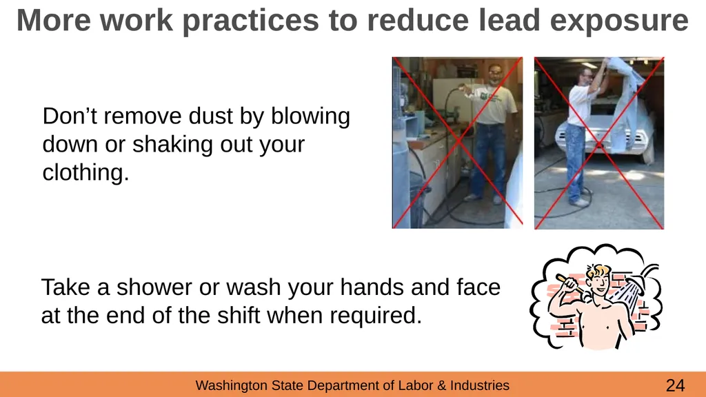 Lead in Construction Training on the hazards of - slide 24 of 43