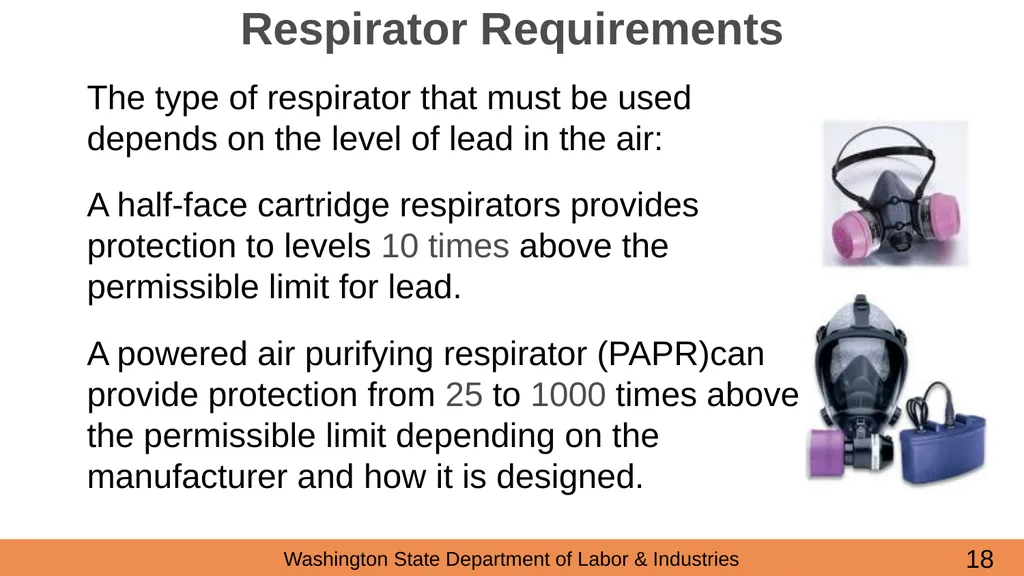 Lead in Construction Training on the hazards of - slide 18 of 43