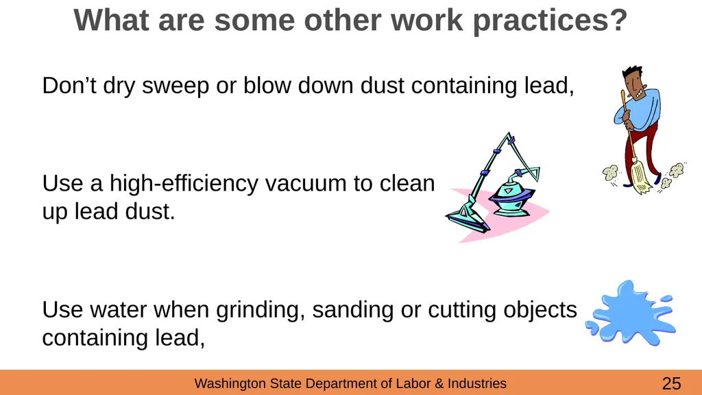 Lead in Construction Training on the hazards of - slide 25 of 43