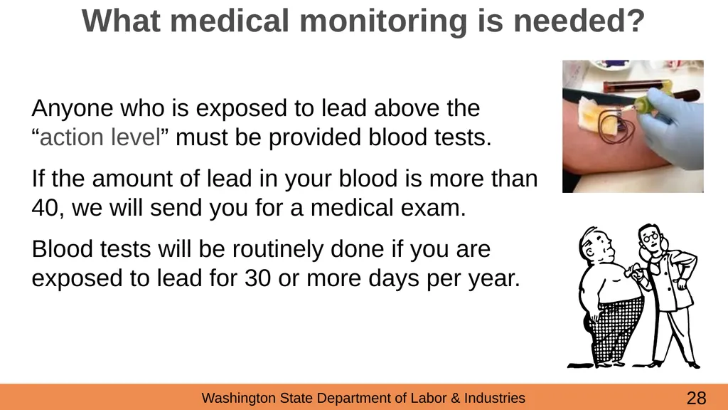Lead in Construction Training on the hazards of - slide 28 of 43