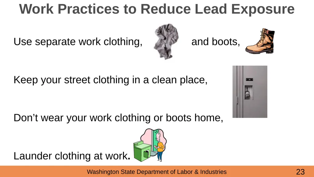 Lead in Construction Training on the hazards of - slide 23 of 43