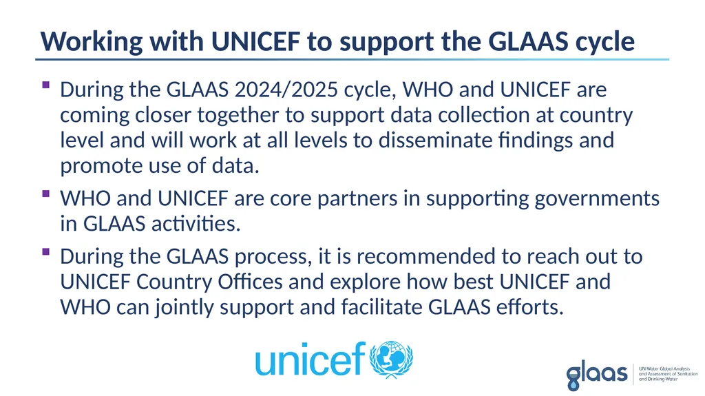GLAAS information module 3: GLAAS, the SDGs and - slide 12 of 16