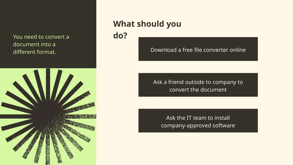 Security Awareness Training COMPANY HERE PRESENTER - slide 9 of 14
