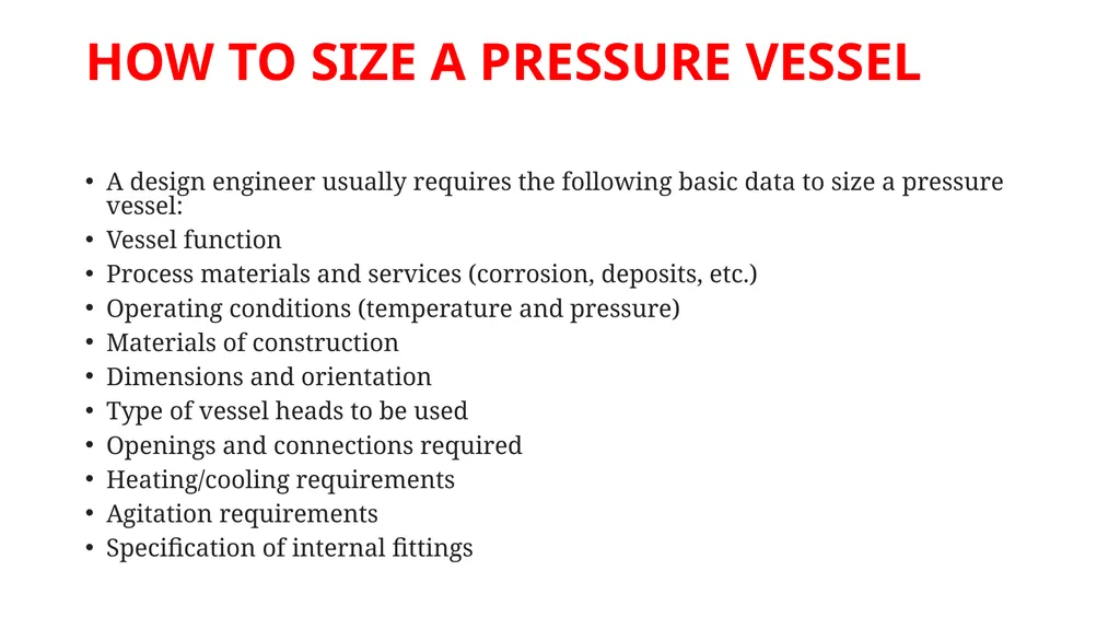 PRESSURE VESSEL DESIGN, CONSTRUCTION AND TESTING - slide 6 of 17