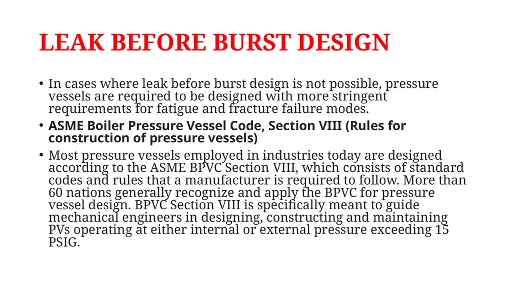 PRESSURE VESSEL DESIGN, CONSTRUCTION AND TESTING - slide 5 of 17
