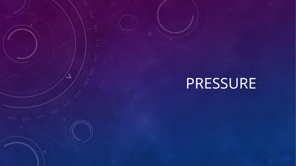 Pressure Pressure in Solids Pressure is the unit - slide 1 of 11