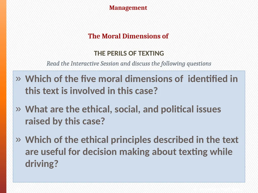 What ethical, social, and political issues are - slide 31 of 33