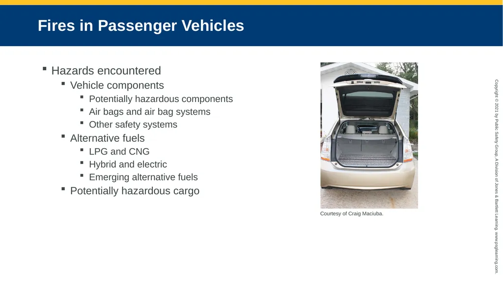CHAPTER 16 Vehicle Fires Objectives Discuss the - slide 5 of 26