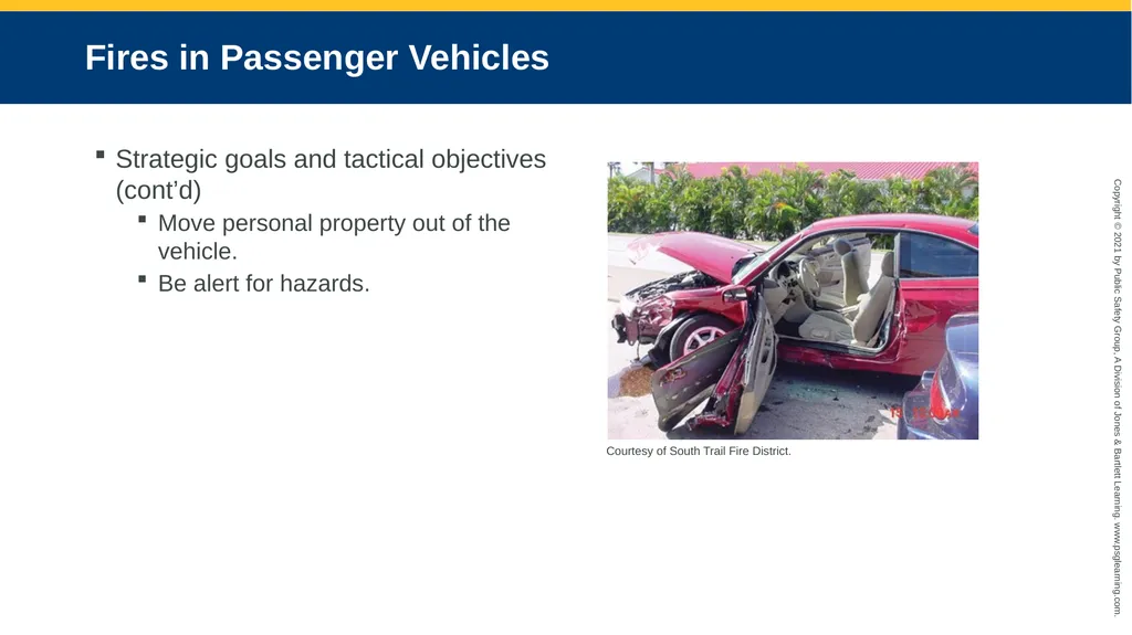 CHAPTER 16 Vehicle Fires Objectives Discuss the - slide 8 of 26