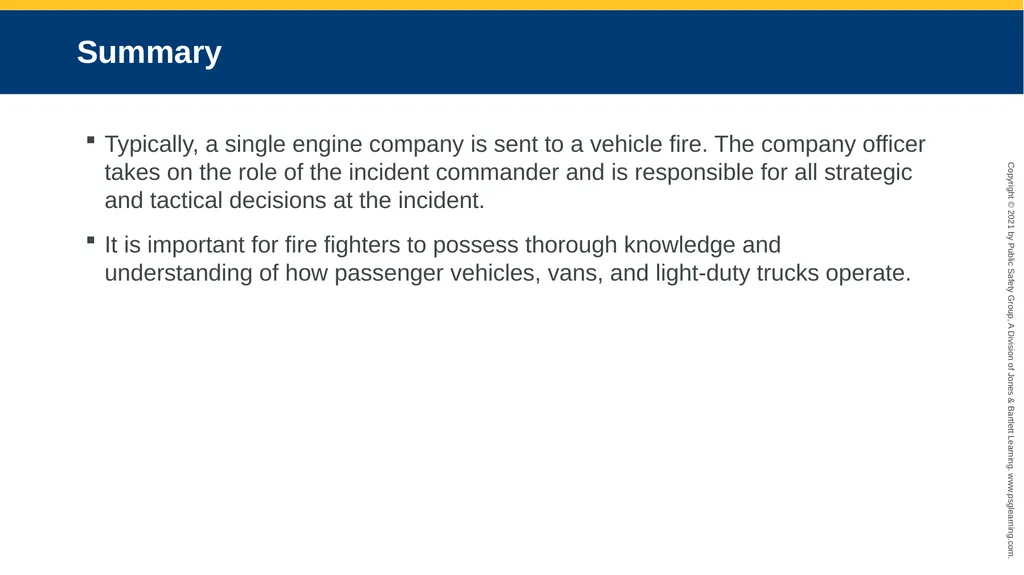 CHAPTER 16 Vehicle Fires Objectives Discuss the - slide 21 of 26