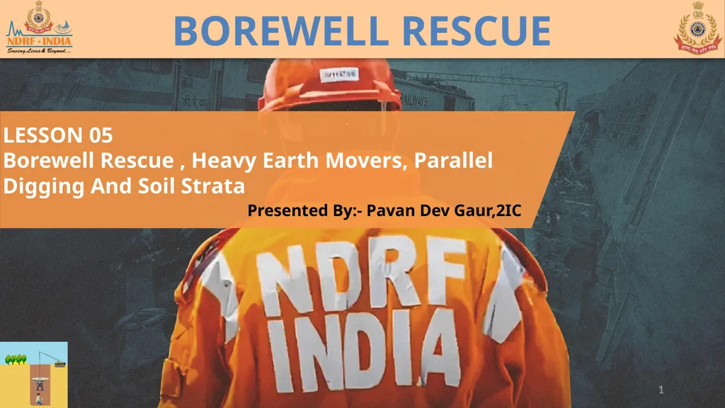 BOREWELL RESCUE 1 LESSON 05 Borewell Rescue , - slide 1 of 13