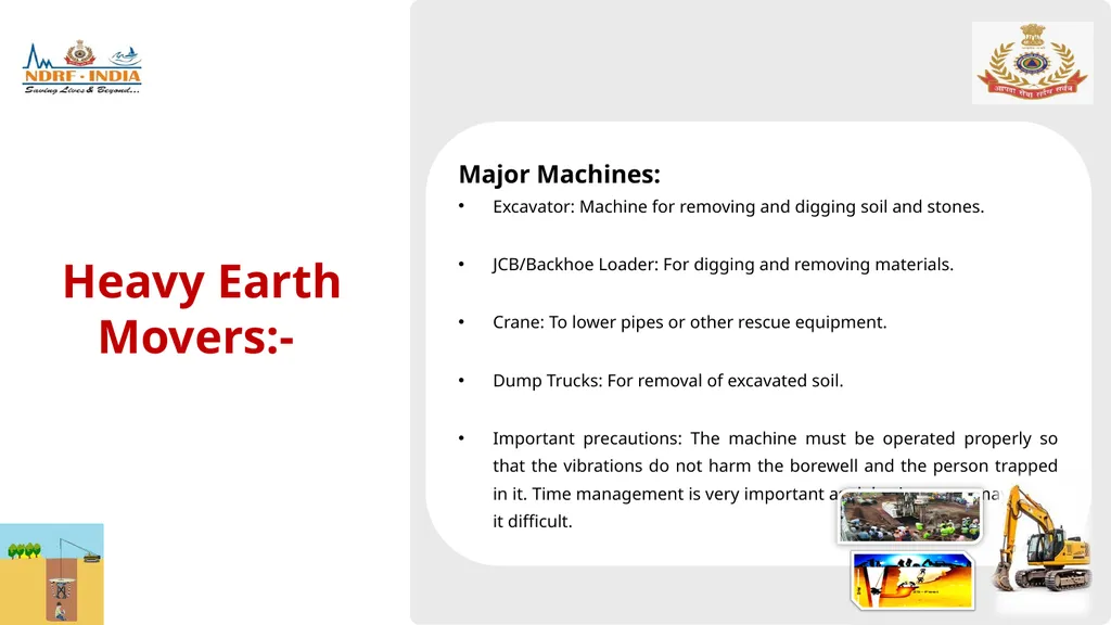 BOREWELL RESCUE 1 LESSON 05 Borewell Rescue , - slide 5 of 13