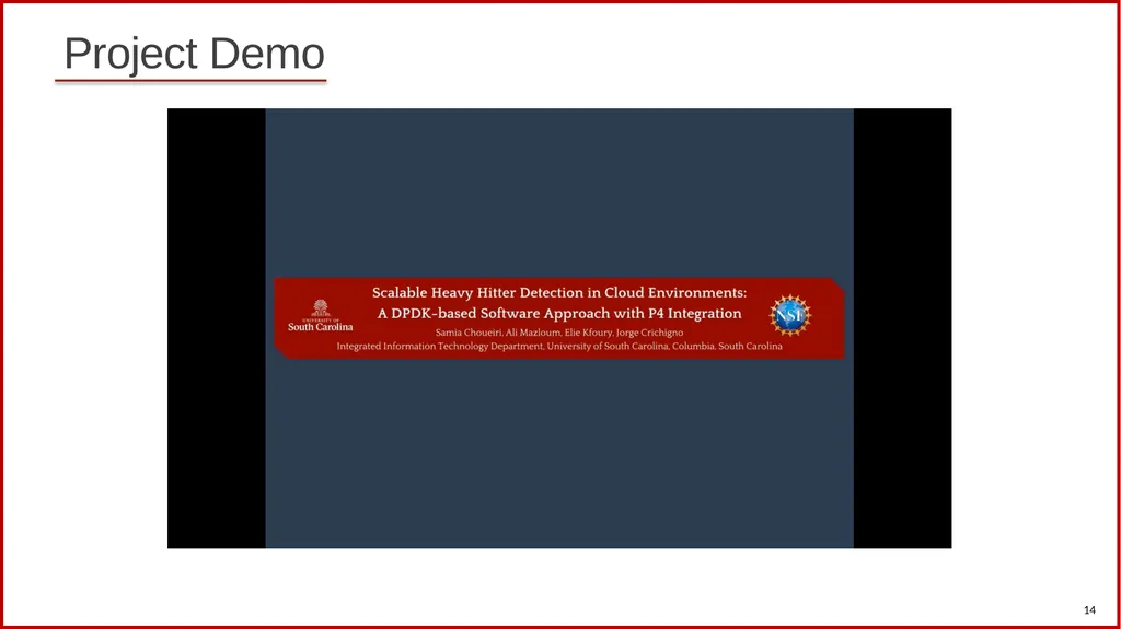 Scalable Heavy Hitter Detection: A DPDK-based - slide 14 of 18