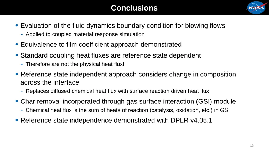 Assessment of the Fluid Dynamics Boundary - slide 15 of 15