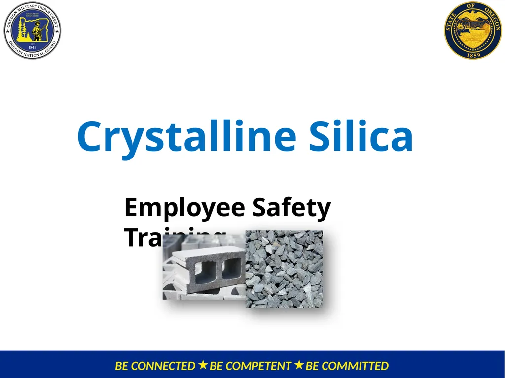 OMD Safety Policy Training REDUCING SILICA - slide 2 of 28