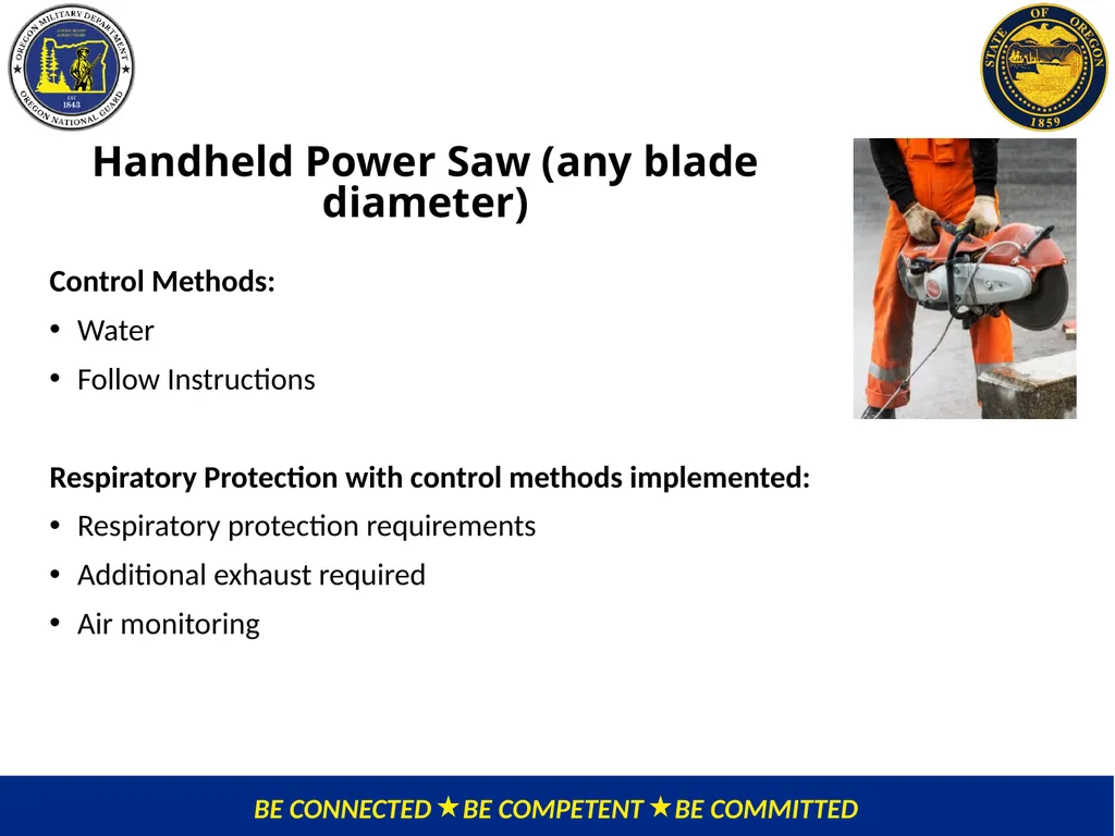 OMD Safety Policy Training REDUCING SILICA - slide 16 of 28