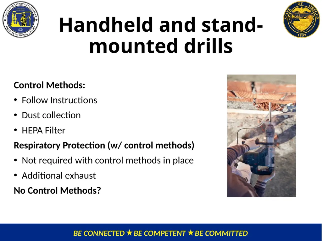 OMD Safety Policy Training REDUCING SILICA - slide 19 of 28