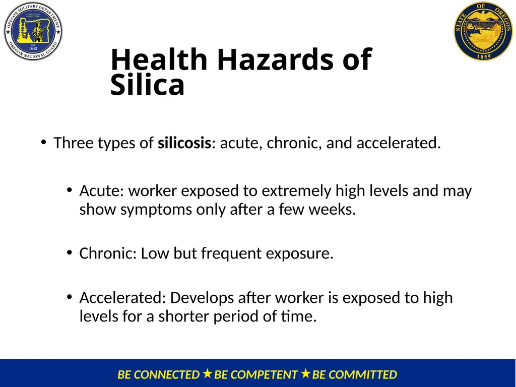 OMD Safety Policy Training REDUCING SILICA - slide 9 of 28